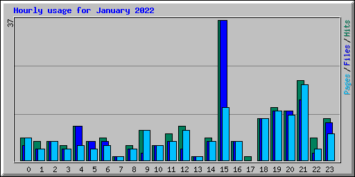 Hourly usage for January 2022