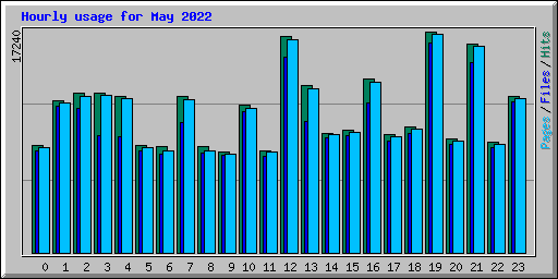 Hourly usage for May 2022